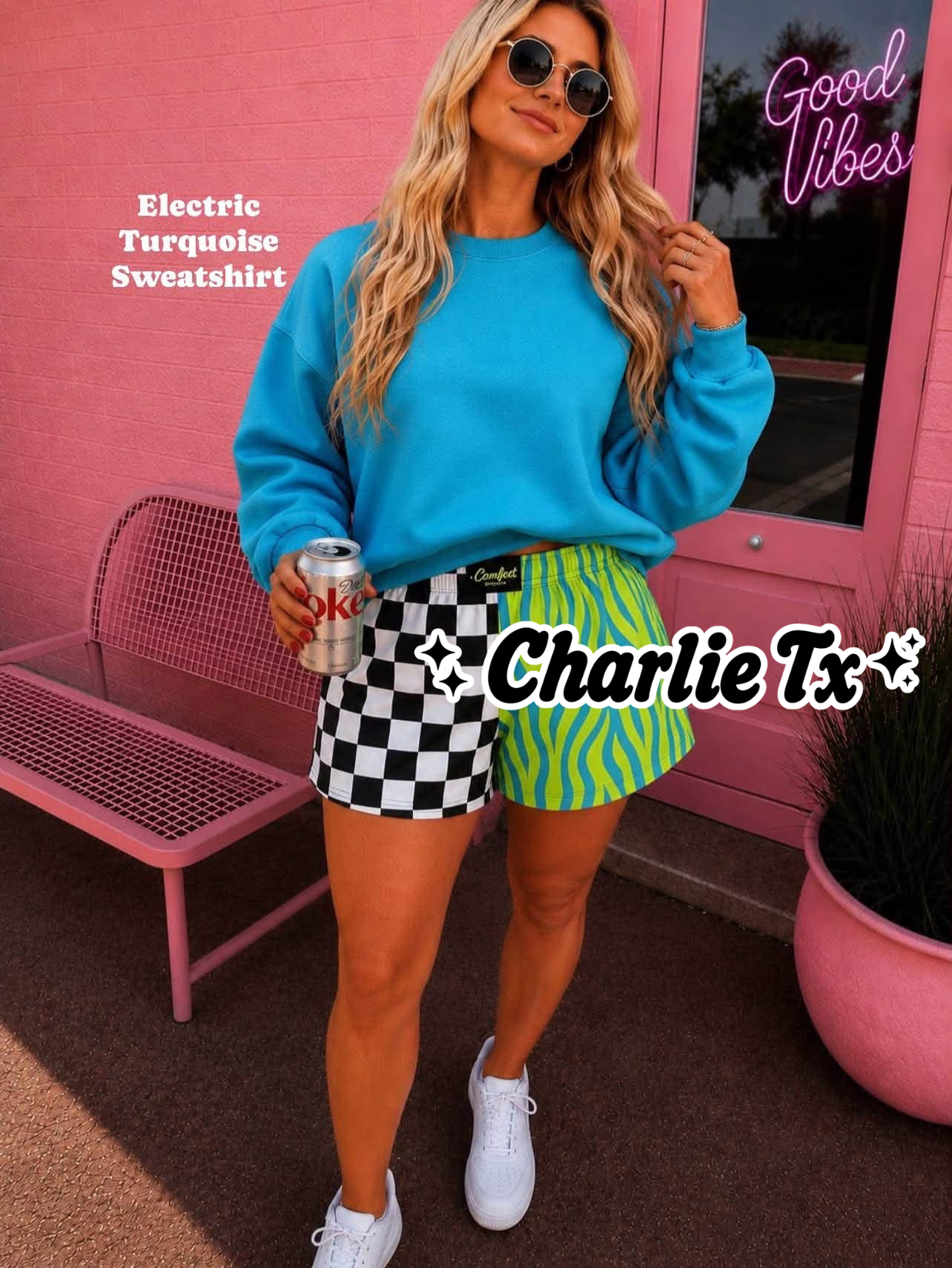 Electric Turquoise Sweatshirt